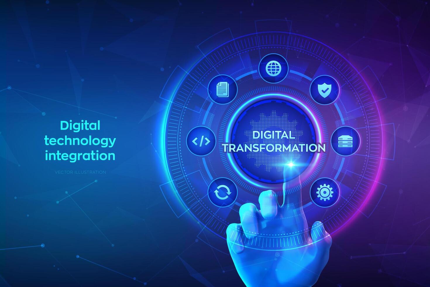 AppzVenture’s IT Services for Business Process Digitization Conceptual Visualization