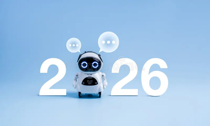 IT And AI in 2026 Conceptual Visualization